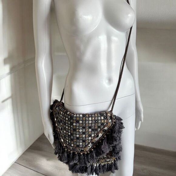 Anthropologie Boho Crossbody Bag - Picture 1 of 8